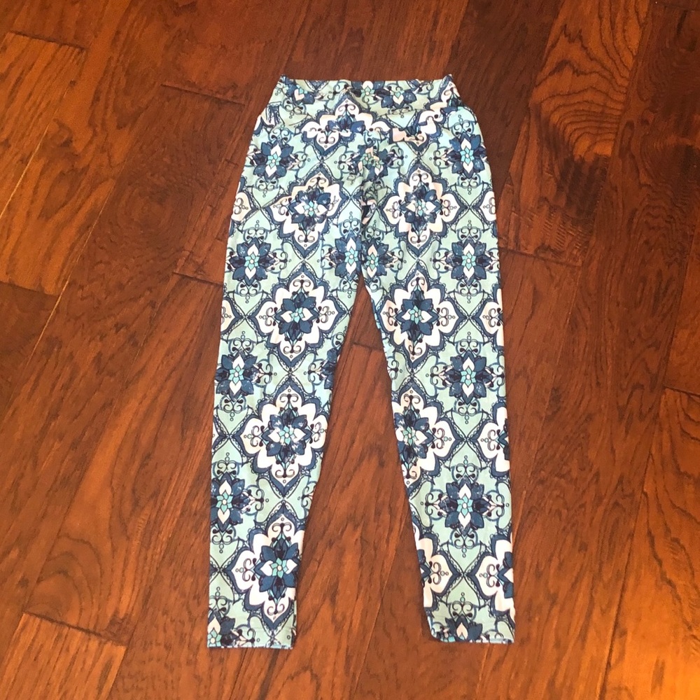 Liquido Active printed yoga pants, medium